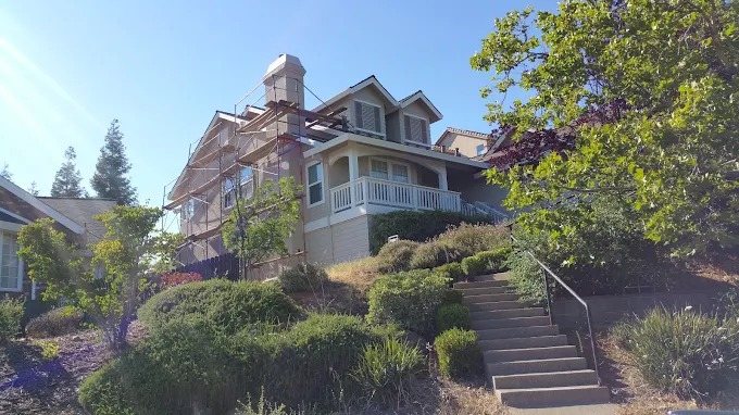 Sacramento Restore Roof – exterior project scaffolding