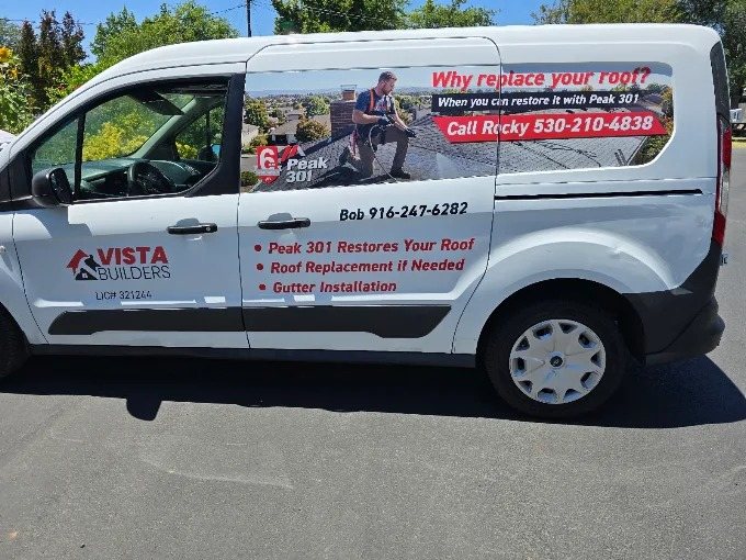 Sacramento Restore Roof work van